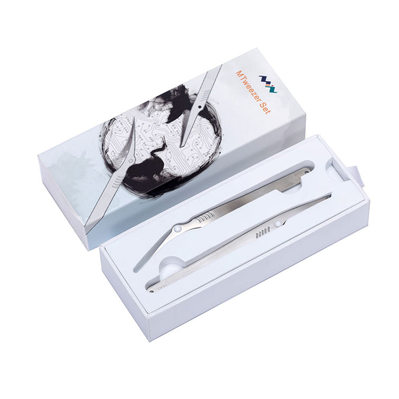 MINI Mtweezer Set Electronics Industrial Tweezer Anti-static Curved Straight Tip Precision Forceps