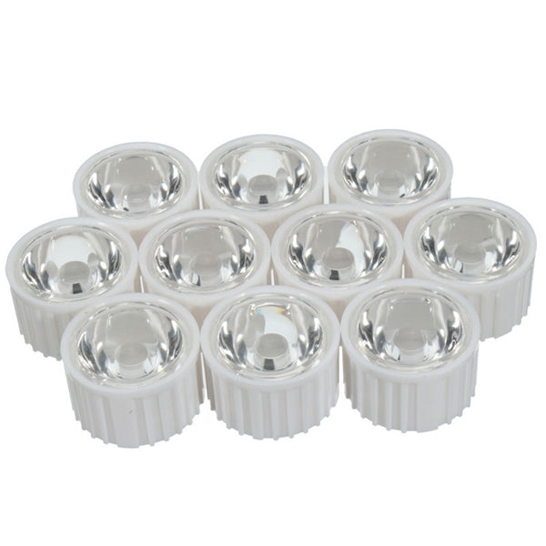 10pcs 60 90 120 LED Lens for High Power DIY White Light Lamp Bulb