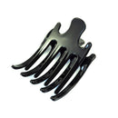 2 Pcs Black Plastic Hair Pin Crimp Hair Claw Clips For Women Girls F8V5