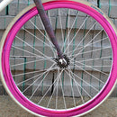 Fixed Gear Bike Bicycle Wheel Group Red Reflective Stickers