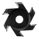 75-100mm Diameter 16mm Bore Black Hexagonal Blade Power Wood Carving Disc Angle Grinder Attachment