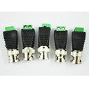 5Pcs Coax CAT5 To CCTV Coaxial Camera BNC Male Video Balun Connector N3C1