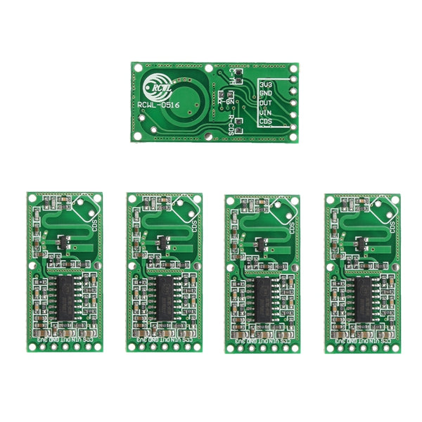 5pcs RCWL-0516 4-28V 3mA Microwave Radar Sensor Human Body Induction Switch Module Prober