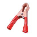 2 Pair Copper Plated Insulated Car Battery Clips Alligator Clamps 50A Red