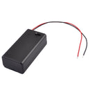 Black Plastic Storage Pair SBH-9V Batteries Switch Battery Holder Case Box B6W5
