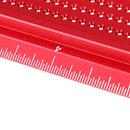 Drillpro TS 8 Inch Aluminum Alloy Hole Precision Marking T Ruler Hole Positioning Measuring Ruler Woodworking Scriber Scribing Tool