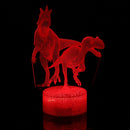 3D Illusion Night Light Touch Remote Control Home Decor Table Desk Lamp