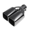 63mm 2.5" Stainless Steel Inlet Tail Rear Pipe Tip Muffler Exhaust Silencer Cover