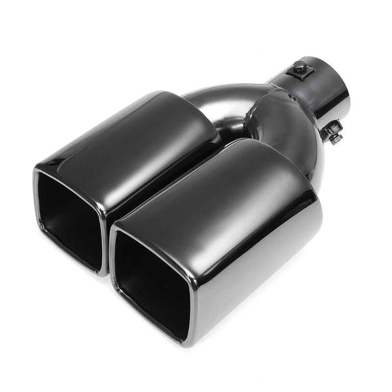 63mm 2.5" Stainless Steel Inlet Tail Rear Pipe Tip Muffler Exhaust Silencer Cover