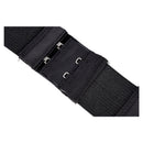 3pcs Woman 2 x 2 Hook and Eye Tape Elastic Extension Bra Extender Black