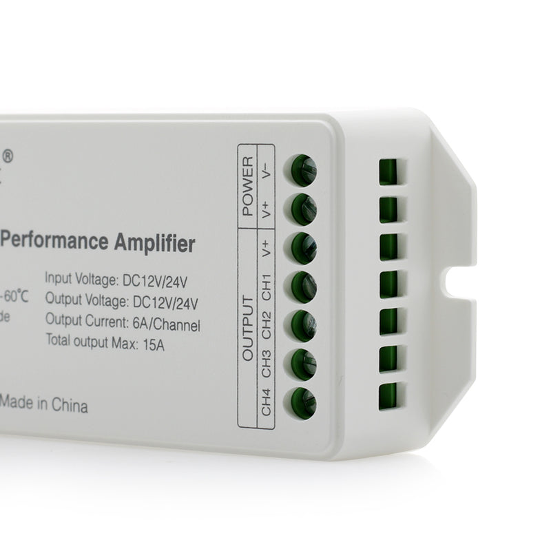 Mi Light DC12V-24V PA4 4-Channels RGB RGBW LED Amplifier Controller for LED Strips
