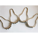 Polished Chrome Rolling Shower Curtain Rings - Set of 12 Heavy Duty Hooks L2F1