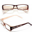 Tawny Female Diamond Flower Frame Presbyopic Reading Glasses Eyeglasses 1.0 1.5 2.0 2.5 3.0 3.5 4.0