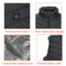 9 Heating Pads USB Electric Heated Vest Jacket Warm Body Warmer Pad Winter Thermal