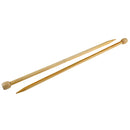 18 Sizes 36cm Bamboo Knitting Needles Single Pointed Sizes 2.0-10.0mm