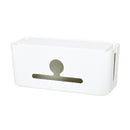 Three Flower Power Cord Plug-in Board Storage Box Charger Computer Power Strip Cable Management Box Baskets