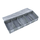 5 Grid Clothing Storage Bag Box Non-woven Fabric Foldable Clothes Organizer