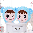 Flashing Plush Enoji Pillow Stuffed Led Light Cute Sheep Toy Luminous Pillow Colorful Animal Doll