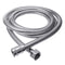2M Extra Long Stainless Steel Bathroom Shower Hose Handheld Water Pipe Fittings Shower Head Hose Replacement G1/2 Connection w/ Double Buckles