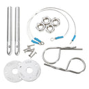 Universal Muscle Car Hair Locking Pin Style Hood Pin Latch Set Lanyard Studs Set