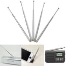 5pcs 30cm Length Telescopic Antenna Aerial FM Radio TV Replacement Tool 5 Sections