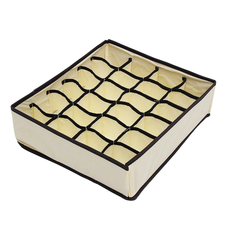 4Pcs Storage Box Underwear Bra Socks Display Non Woven Closet Drawer Container Organiser