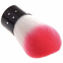 Pink White Dust Remover Brush for Nail Art or Cosmetic Face Brush Make Up