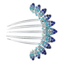 Charm Fashion Lady Girl Flower Pattern Alloy Rhinestone Barrette Hair Clip