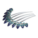Charm Fashion Lady Girl Flower Pattern Alloy Rhinestone Barrette Hair Clip