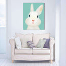 Miico Hand Painted Oil Paintings Cartoon Rabbit Paintings Wall Art For Home Decoration