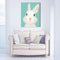 Miico Hand Painted Oil Paintings Cartoon Rabbit Paintings Wall Art For Home Decoration