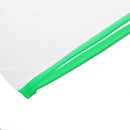 Office Green Clear Size A4 Paper Slider Zip Folders PVC Files Bags 20PCS B7E2