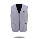 Men Women Electric Heating Vest Jacket USB Charging Winter Warm Heated Coat 3 Gears Temperature