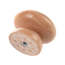 4 Pcs Cabinet Drawer 1.3" Diameter Round Wooden Pull Knobs Handles P4Q8