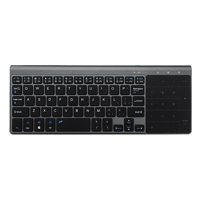 JP136 Ultra Thin 2.4GHz Wireless Keyboard with Touch Pad for Laptops Desktop Computers