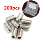 Suleve MXSH2 M3 M4 M5 M6 M8 304 Stainless Steel Hex Socket Screws Assortment 200pcs