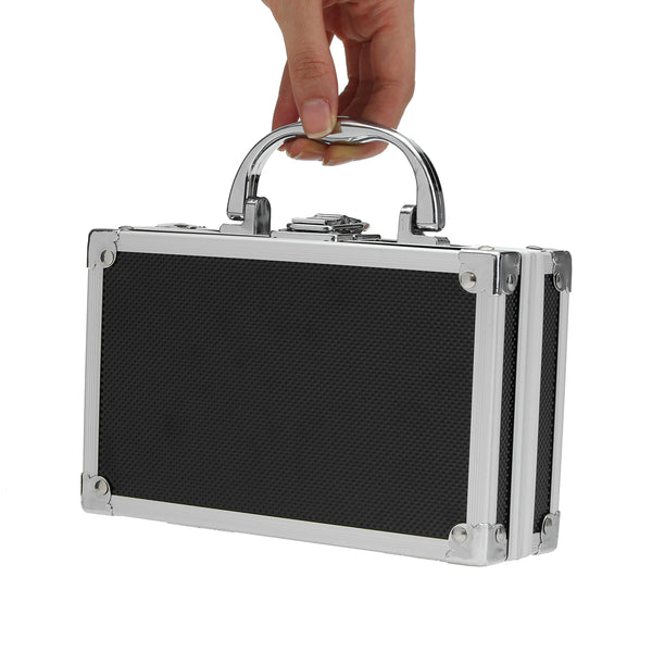 180x112x57mm/7.1"x4.4"x2.3" Aluminum Alloy Handheld Tool Box Portable Small Storage Case