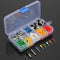 Excellway CT01 400Pcs Wire Copper Crimp Connector Insulated Cord Pin End Terminals