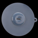 12cm 4.7" Diameter Clear White Silicone Cup Cover Knob Airtight Cap Lid V6J5