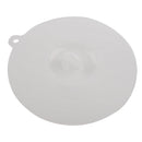 12cm 4.7" Diameter Clear White Silicone Cup Cover Knob Airtight Cap Lid V6J5