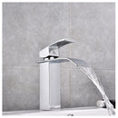 Bathroom Sink Faucet Basin Single Handle Mixer Tap W/Cover Plate Brushed Nickel