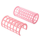 Lady Pink Plastic Magic Circle Hair Styling Roller Curler 10 Pcs