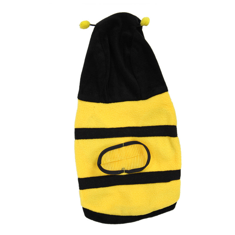 Dress up Costume Bumblebee Bee Yorkie Doogie Dog Coat Clothes Pet Apparel S