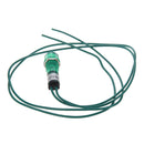 Neon Indicator Pilot Signal Lamp Green Light ACÃ‚Â 220V w Cable Q3V3