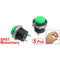 5 x Momentary SPST NO Green Round Cap Push Button Switch AC 250V/3A R2Q2