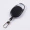 4cm High Resilience Steel Wire Rope Chain Recoil Metal Retractable Key Chain Alarm Key Ring