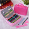 72 Holes 4 Layers Pen Pencil Case Stationary Pouch Bag Travel Cosmetic Brush Makeup Storage Bag