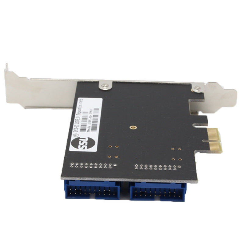 SSU N014S+PW4 PCI - E to USB 3.0 Expansion Card with Front - Facing 19 / 20 Pin Interface for Desktop Computer