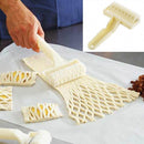 Pie Cookie Pizza Cutter Pastry Plastic Baking Tools Bakeware Embossing Dough Roller Lattice Cutter