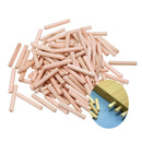 Drillpro 60pcs 10x60mm Round Wood Tenon Wooden Dowel for Woodworking Tool